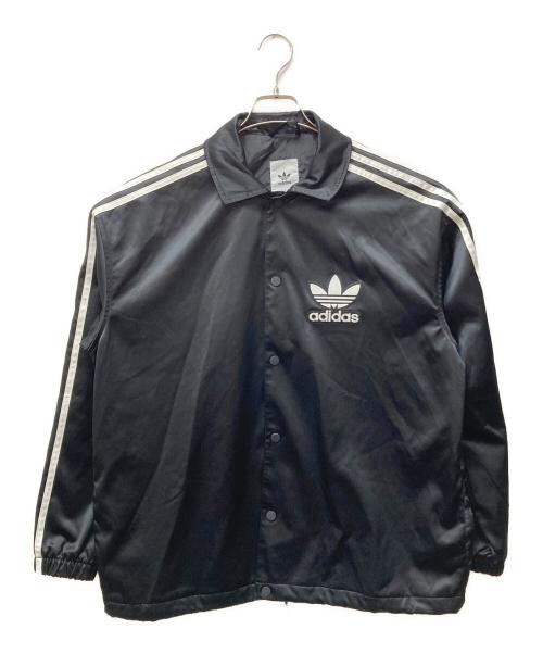 adidas Originals（アディダスオリジナル）adidas originals (アディダスオリジナル) Satin Coach JKT ブラック サイズ:Lの古着・服飾アイテム