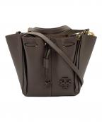 TORY BURCHトリーバーチ）の古着「DRAGONFLY 2WAYバッグ」｜グレー