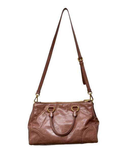 MIU MIU（ミュウミュウ）MIU MIU (ミュウミュウ) ヴィッテロ 2WAY バッグ ピンクの古着・服飾アイテム