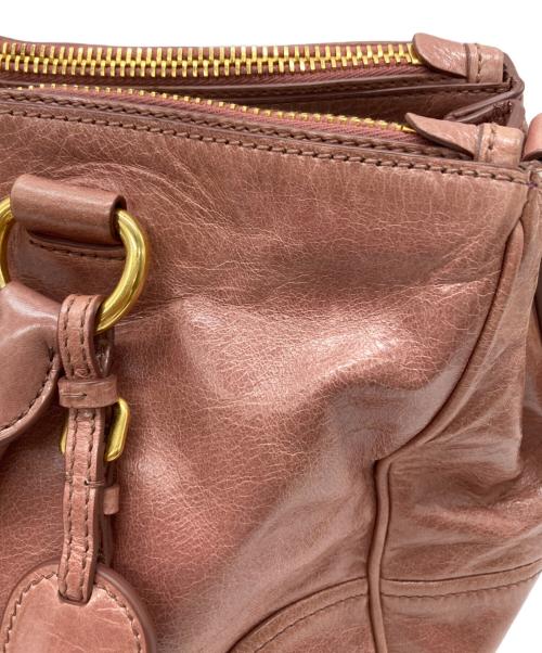 MIU MIU（ミュウミュウ）MIU MIU (ミュウミュウ) ヴィッテロ 2WAY バッグ ピンクの古着・服飾アイテム