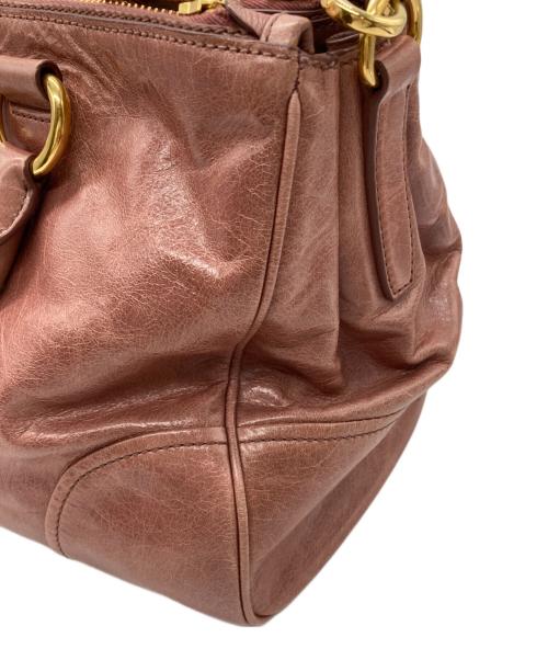 MIU MIU（ミュウミュウ）MIU MIU (ミュウミュウ) ヴィッテロ 2WAY バッグ ピンクの古着・服飾アイテム