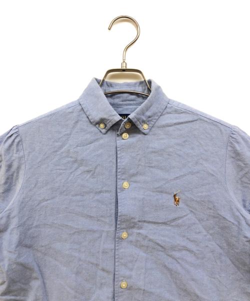 POLO RALPH LAUREN（ポロ・ラルフローレン）POLO RALPH LAUREN (ポロ・ラルフローレン) パフスリーブボタンダウンシャツ ブルー サイズ:XSの古着・服飾アイテム