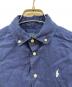 中古・古着 POLO RALPH LAUREN (ポロ・ラルフローレン) パフスリーブボタンダウンリネンシャツ ネイビー サイズ:XS：10000円