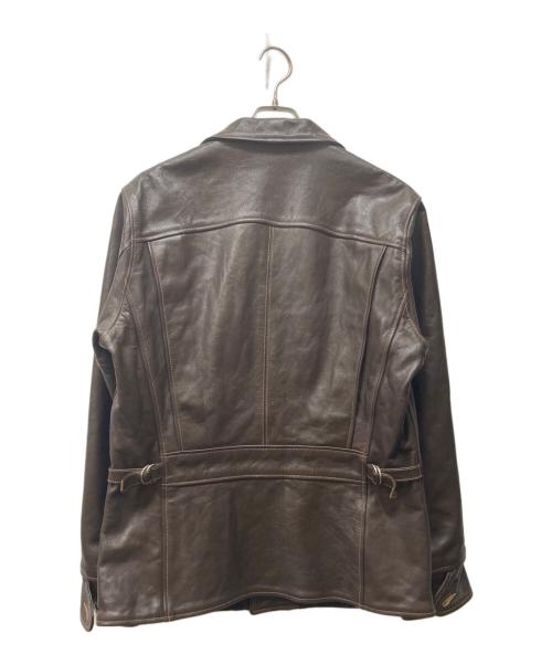 RAINBOW COUNTRY（レインボーカントリー）RAINBOW COUNTRY (レインボーカントリー) ホースハイドカーコート ブラウン サイズ:40の古着・服飾アイテム