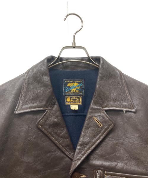 RAINBOW COUNTRY（レインボーカントリー）RAINBOW COUNTRY (レインボーカントリー) ホースハイドカーコート ブラウン サイズ:40の古着・服飾アイテム