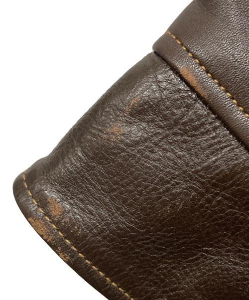 RAINBOW COUNTRY（レインボーカントリー）RAINBOW COUNTRY (レインボーカントリー) ホースハイドカーコート ブラウン サイズ:40の古着・服飾アイテム