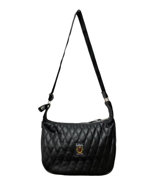 Schott（ショット）Schott (ショット) PADDED LEATHER BANANA BAG ブラックの古着・服飾アイテム