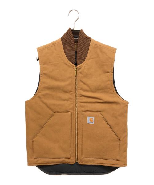 CarHartt（カーハート）CarHartt (カーハート) RELAXED FIT ダックベスト ブラウン サイズ:Ｓの古着・服飾アイテム