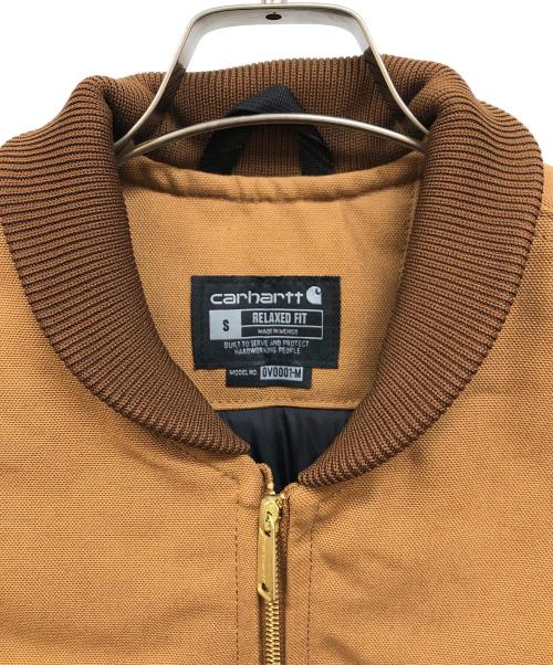 CarHartt（カーハート）CarHartt (カーハート) RELAXED FIT ダックベスト ブラウン サイズ:Ｓの古着・服飾アイテム