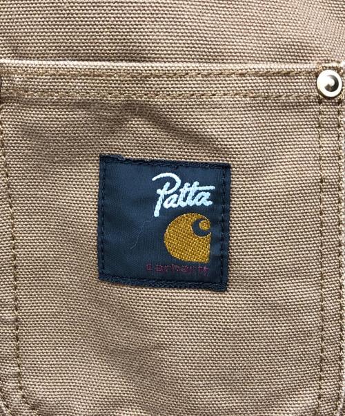 Carhartt WIP（カーハート ワークインプログレス）CARHARTT WIP (カーハート ワークインプログレス) Patta (パタ) CHORE PATTA/チョアパタ ブラウン×ブラック サイズ:Sの古着・服飾アイテム