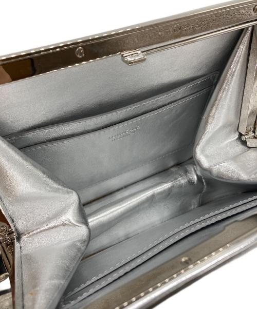 Ferragamo（フェラガモ）Ferragamo (フェラガモ) 24SS メタリック トップハンドルバッグ シルバーの古着・服飾アイテム