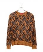 SUPREMEシュプリーム）の古着「12AW ROSE SWEATER」｜オレンジ