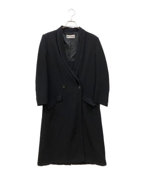 ISSEY MIYAKE（イッセイミヤケ）ISSEY MIYAKE (イッセイミヤケ) オールドショールカラーコート ブラック サイズ:Ｍの古着・服飾アイテム