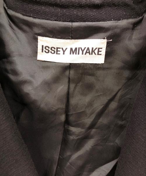 ISSEY MIYAKE（イッセイミヤケ）ISSEY MIYAKE (イッセイミヤケ) オールドショールカラーコート ブラック サイズ:Ｍの古着・服飾アイテム