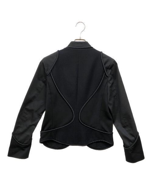 ISSEY MIYAKE（イッセイミヤケ）ISSEY MIYAKE (イッセイミヤケ) チャイナボタン パイピングジャケット ブラック サイズ:SIZE 2の古着・服飾アイテム