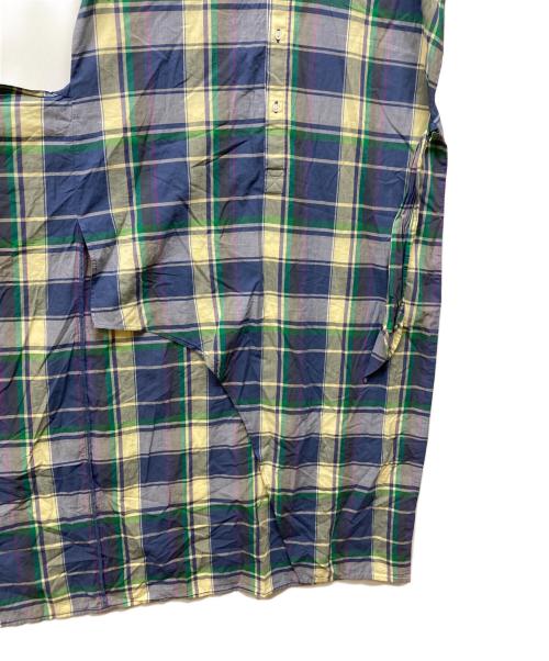 POLO RALPH LAUREN（ポロ・ラルフローレン）POLO RALPH LAUREN (ポロ・ラルフローレン) タータンチェック プルオーバーシャツワンピース ブルー サイズ:6の古着・服飾アイテム