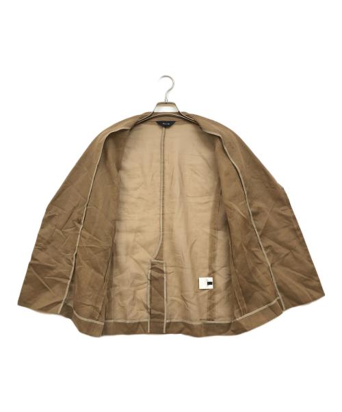 allureville（アルアバイル）allureville (アルアバイル) シアーオーガンジージャケット ブラウン サイズ:2の古着・服飾アイテム