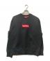 Supreme（シュプリーム）の古着「ボックスロゴクルーネックスウェット」｜ブラック
