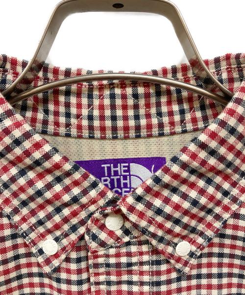 THE NORTHFACE PURPLELABEL（ザ・ノースフェイス パープルレーベル）THE NORTHFACE PURPLELABEL (ザ・ノースフェイス パープルレーベル) コットンポリエステル OX BDワークシャツ レッド サイズ:Ｓの古着・服飾アイテム