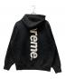 Supreme (シュプリーム) SATIN APPLIQUE HOODED SWEATSHIRT ブラック サイズ:M：22000円