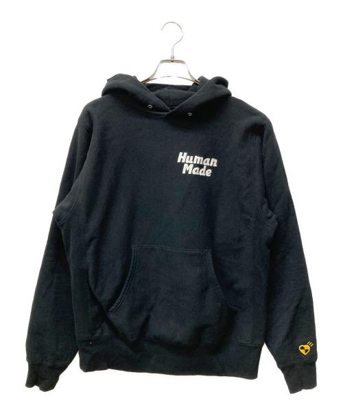 HUMAN MADE（ヒューマンメイド）HUMAN MADE (ヒューマンメイド) ASAP ROCKEY 22SS TESTING PIZZA HOODIE ブラック サイズ:SIZE Mの古着・服飾アイテム