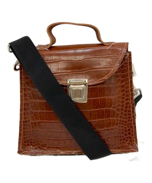 CAMIEL FORTGENS（カミエルフォートヘンス）CAMIEL FORTGENS (カミエルフォートヘンス) CROOCKED BAG ブラウンの古着・服飾アイテム