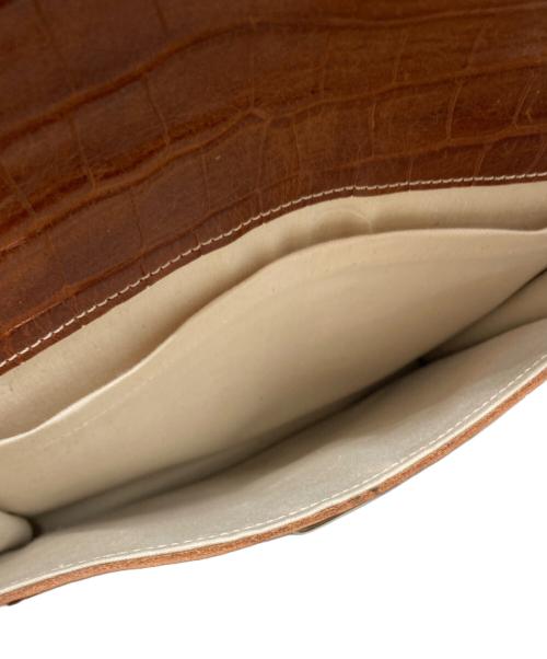 CAMIEL FORTGENS（カミエルフォートヘンス）CAMIEL FORTGENS (カミエルフォートヘンス) CROOCKED BAG ブラウンの古着・服飾アイテム