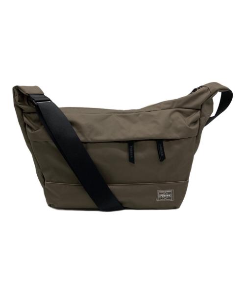PORTER（ポーター）PORTER (ポーター) MOUSSE ショルダーバッグ(L) ブラウンの古着・服飾アイテム