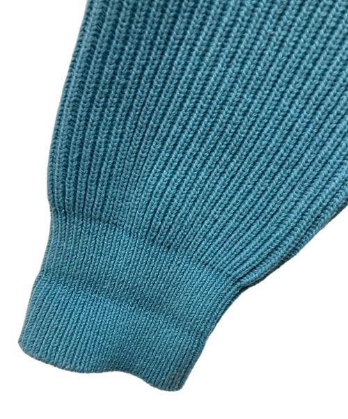 AURALEE（オーラリー）AURALEE (オーラリー) 22AW SUPER FINE WOOL RIB KNIT BIG CARDIGAN ブルー サイズ:SIZE 4の古着・服飾アイテム