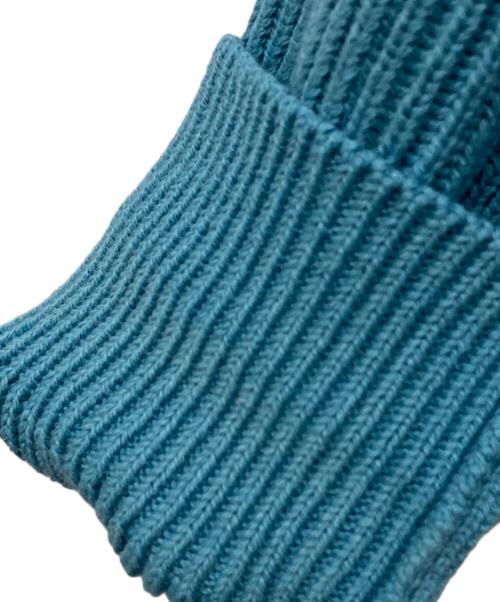 AURALEE（オーラリー）AURALEE (オーラリー) 22AW SUPER FINE WOOL RIB KNIT BIG CARDIGAN ブルー サイズ:SIZE 4の古着・服飾アイテム