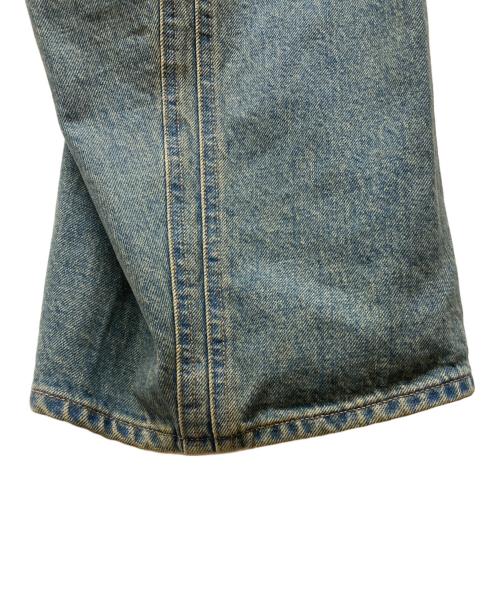 NVRFRGT（ネヴァーフォーゲット）NVRFRGT (ネヴァーフォーゲット) 3D TWISTED WIDE LEG JEANS インディゴ サイズ:１の古着・服飾アイテム