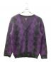 Needles（ニードルズ）の古着「MOHAIR CARDIGAN」｜パープル×ブラック