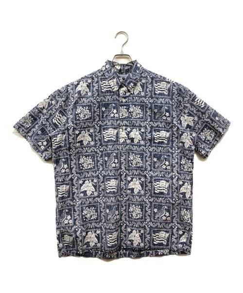 reyn spooner（レイン スプナー）reyn spooner (レイン スプナー) 総柄シャツ ネイビー サイズ:Mの古着・服飾アイテム