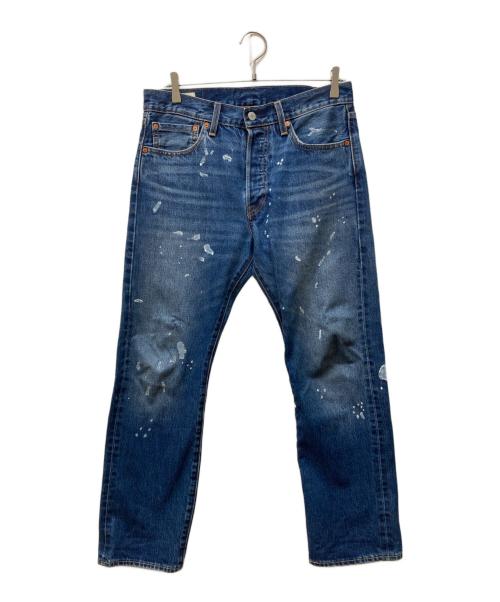 LEVI'S（リーバイス）LEVI'S (リーバイス) JOURNAL STANDARD relume (ジャーナルスタンダード レリューム) 別注 ペイント加工 501デニムパンツ インディゴ サイズ:SIZE 31の古着・服飾アイテム