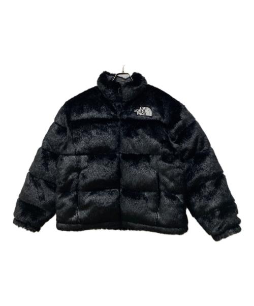 SUPREME（シュプリーム）Supreme (シュプリーム) THE NORTH FACE (ザ ノース フェイス) Faux Fur Nuptse Jacket ブラック サイズ:Sの古着・服飾アイテム