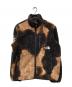 Supreme（シュプリーム）の古着「Bleached Denim Print Fleece Jacket」｜ブラウン