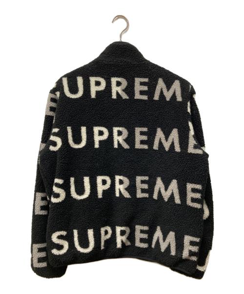SUPREME（シュプリーム）Supreme (シュプリーム) Reversible Logo Fleece Jacket ブラック サイズ:Mの古着・服飾アイテム
