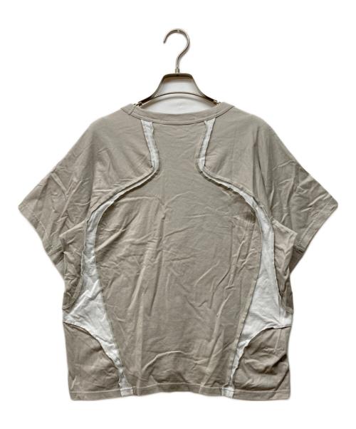 NVRFRGT（ネヴァーフォーゲット）NVRFRGT (ネヴァーフォーゲット) 別注 PANELED HALF SLEEVE T-SHIRT グレー サイズ:2の古着・服飾アイテム