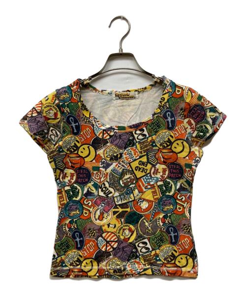 Hysteric Glamour（ヒステリックグラマー）Hysteric Glamour (ヒステリックグラマー) ワッペン転写tシャツ オレンジ サイズ:FREEの古着・服飾アイテム
