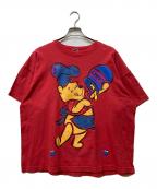 Poohプー）の古着「プリントTシャツ」｜レッド