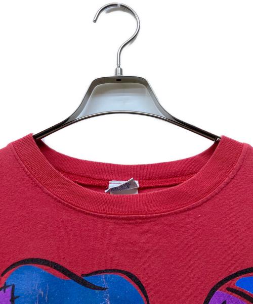 Pooh（プー）pooh (プー) プリントTシャツ レッド サイズ:XLの古着・服飾アイテム