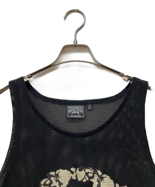 stussy（ステューシー）stussy (ステューシー) Denim Tears (デニムティアーズ) Mesh Tank ブラック サイズ:Mの古着・服飾アイテム