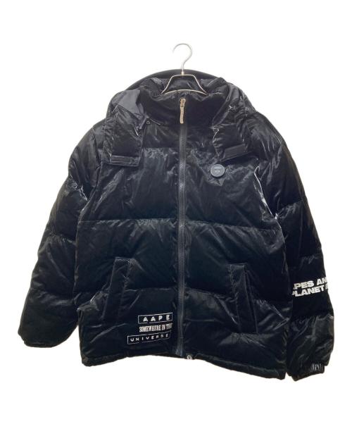 Aape BY A BATHING APE（エーエイプ バイ アベイシングエイプ）AAPE BY A BATHING APE (エーエイプ バイ アベイシングエイプ) APUNVS ダウンジャケット ブラック サイズ:Mの古着・服飾アイテム