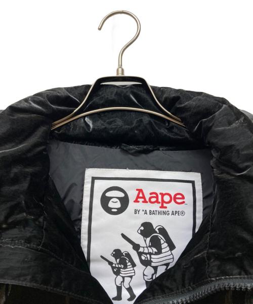 Aape BY A BATHING APE（エーエイプ バイ アベイシングエイプ）AAPE BY A BATHING APE (エーエイプ バイ アベイシングエイプ) APUNVS ダウンジャケット ブラック サイズ:Mの古着・服飾アイテム