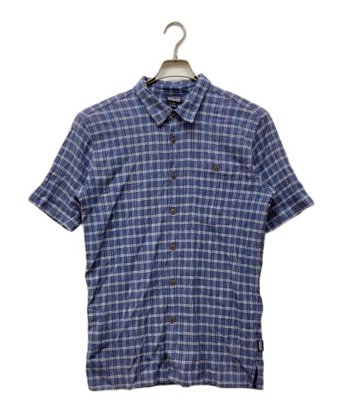 Patagonia（パタゴニア）Patagonia (パタゴニア) A/Cシャツ ブルー サイズ:Mの古着・服飾アイテム
