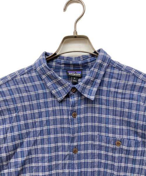 Patagonia（パタゴニア）Patagonia (パタゴニア) A/Cシャツ ブルー サイズ:Mの古着・服飾アイテム