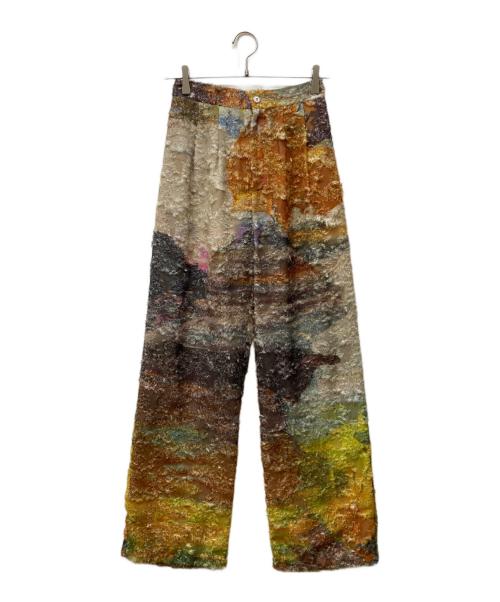 Ameri（アメリ）AMERI (アメリ) MEDI RACHEL FLUFFY ART PANTS マルチカラー サイズ:Mの古着・服飾アイテム
