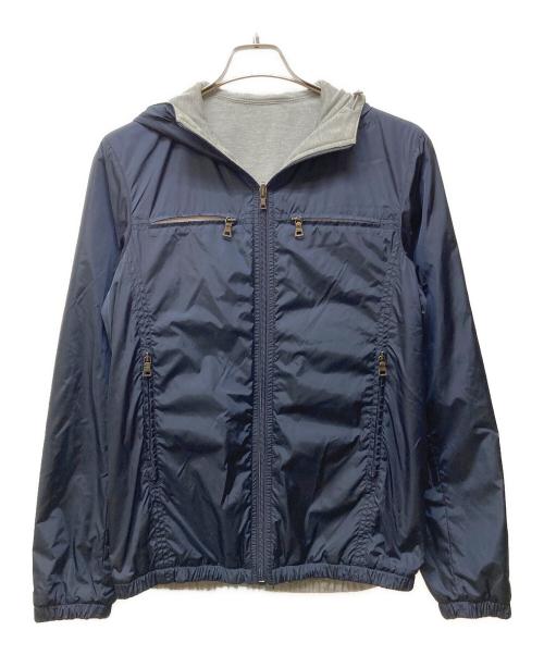 PRADA SPORTS（プラダスポーツ）PRADA SPORTS (プラダスポーツ) リバーシブルナイロンパーカー ネイビー サイズ:SIZE 44の古着・服飾アイテム