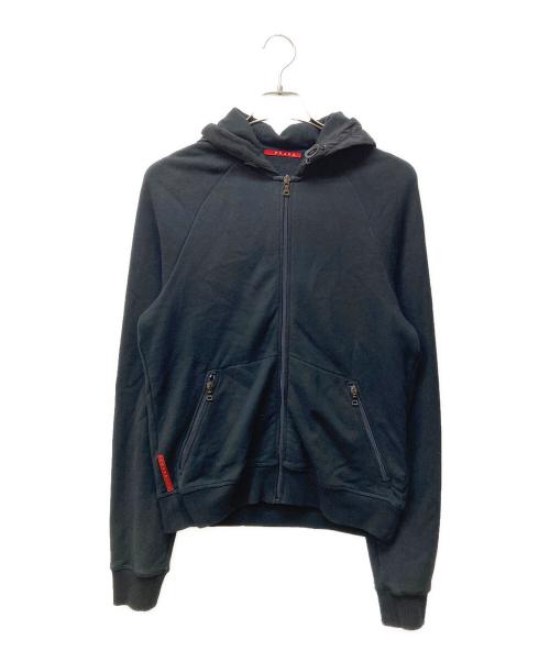 PRADA SPORTS（プラダスポーツ）PRADA SPORTS (プラダスポーツ) ナイロン切替ジップパーカー ブラック サイズ:Mの古着・服飾アイテム
