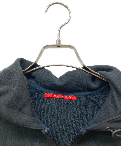 PRADA SPORTS（プラダスポーツ）PRADA SPORTS (プラダスポーツ) ナイロン切替ジップパーカー ブラック サイズ:Mの古着・服飾アイテム